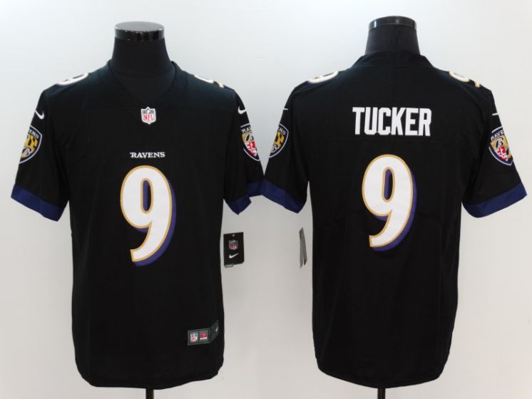Men Baltimore Ravens 9 Tucker Black Nike Vapor Untouchable Limited NFL Jerseys